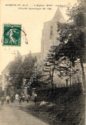 Carte postale ancienne Acquin — Acquin-Westbécourt (Pas-de-Calais)