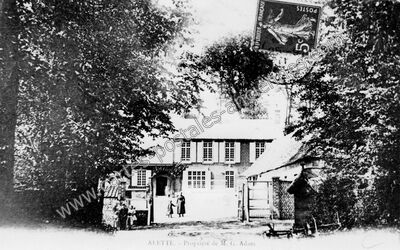 Carte postale ancienne Propriété de M. G. Adam — Alette (Pas-de-Calais)