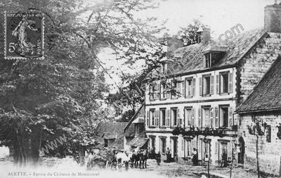 Carte postale ancienne Ferme du Château de Montcavrel — Alette (Pas-de-Calais)