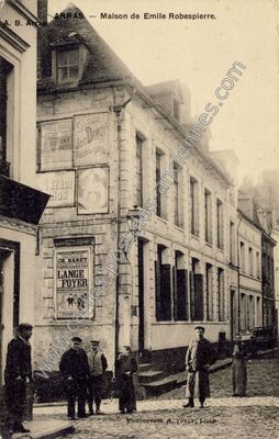 Carte postale ancienne Maison de Emile Robespierre — Arras (Pas-de-Calais)