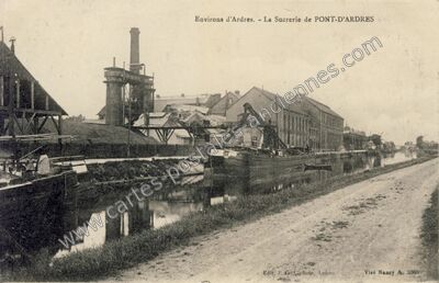 Carte postale ancienne Pont d'Ardres — Ardres (Pas-de-Calais)