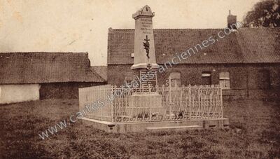 Carte postale ancienne Aux enfants morts pour la patrie — Audincthun (Pas-de-Calais)