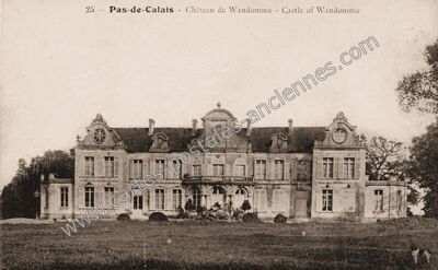 Carte postale ancienne Chateau de Wandonne — Audincthun (Pas-de-Calais)
