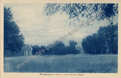 Carte postale ancienne Chateau de Wandonne — Audincthun (Pas-de-Calais)