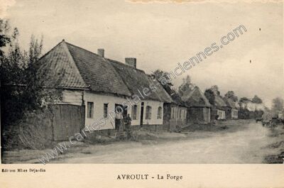 Carte postale ancienne La Forge — Avroult (Pas-de-Calais)