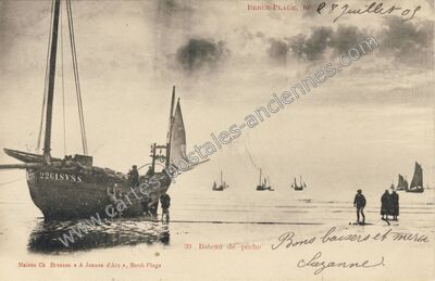 Carte postale ancienne Berck Plage — Berck (Pas-de-Calais)