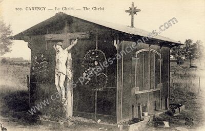 Carte postale ancienne Le Christ — Carency (Pas-de-Calais)