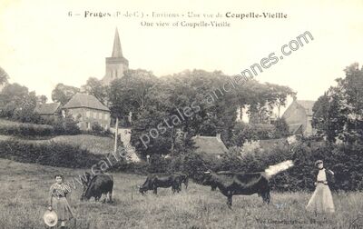 Carte postale ancienne Environs - Une vue — Coupelle-Vieille (Pas-de-Calais)