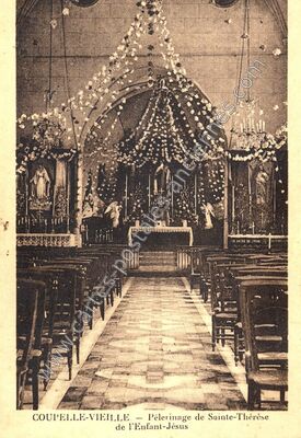 Carte postale ancienne Pèlerinage de Sainte-Thérèse de l'Enfant-Jésus — Coupelle-Vieille (Pas-de-Calais)