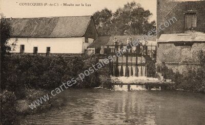 Carte postale ancienne Moulin sur la Lys — Coyecques (Pas-de-Calais)