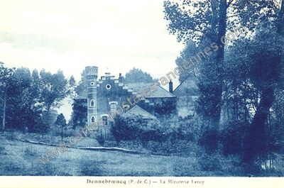 Carte postale ancienne La Minoterie leroy — Dennebrœucq (Pas-de-Calais)