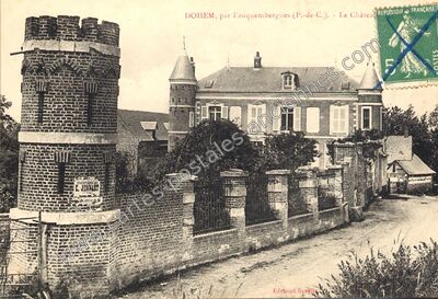 Carte postale ancienne Le Château — Dohem (Pas-de-Calais)