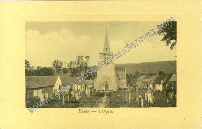 Carte postale ancienne L'Eglise — Elnes (Pas-de-Calais)