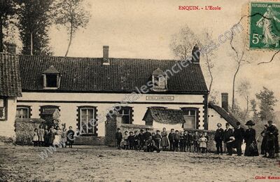 Carte postale ancienne Enquin — Enquin-sur-Baillons (Pas-de-Calais)