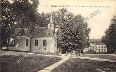 Carte postale ancienne Le Château de M. le Marquis de Partz — Équirre (Pas-de-Calais)
