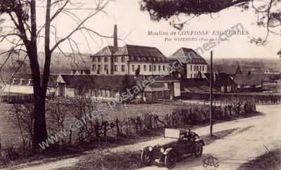 Carte postale ancienne Moulins de CONFOSSE — Esquerdes (Pas-de-Calais)