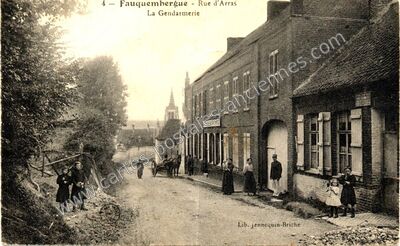 Carte postale ancienne La Gendarmerie — Fauquembergues (Pas-de-Calais)