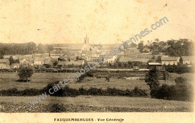 Carte postale ancienne Vue Générale — Fauquembergues (Pas-de-Calais)