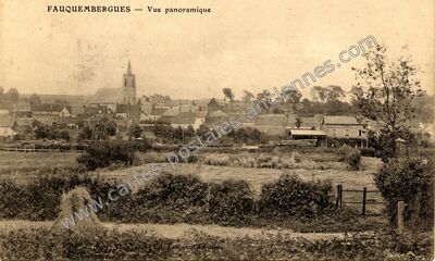 Carte postale ancienne Vue panoramique — Fauquembergues (Pas-de-Calais)