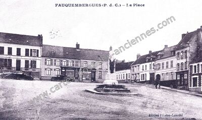 Carte postale ancienne La Place — Fauquembergues (Pas-de-Calais)
