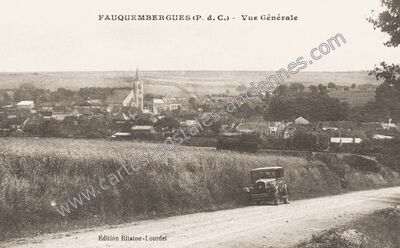 Carte postale ancienne Vue Générale — Fauquembergues (Pas-de-Calais)