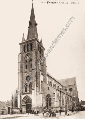 Carte postale ancienne L'Eglise — Fruges (Pas-de-Calais)