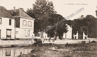 Carte postale ancienne Pont du Bléquin — Lumbres (Pas-de-Calais)