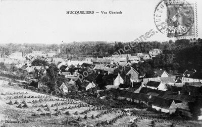 Carte postale ancienne Vue Générale — Hucqueliers (Pas-de-Calais)