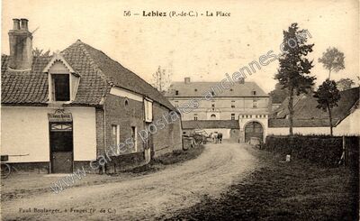 Carte postale ancienne La Place — Lebiez (Pas-de-Calais)