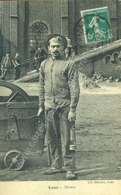 Carte postale ancienne Mineur — Lens (Pas-de-Calais)