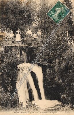 Carte postale ancienne La Cascade du Bléquin — Nielles-lès-Bléquin (Pas-de-Calais)