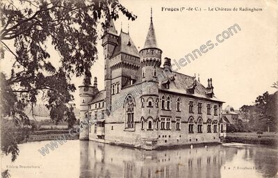 Carte postale ancienne Le Château de Radinghem — Radinghem (Pas-de-Calais)