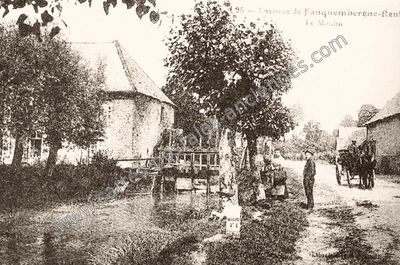 Carte postale ancienne Environs de Fauquembergue-Renty - Le Moulin — Renty (Pas-de-Calais)