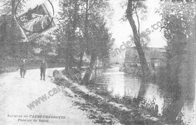 Carte postale ancienne Paysage de Renty — Renty (Pas-de-Calais)