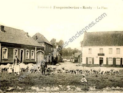 Carte postale ancienne Environs de Fauquembergue - La Place — Renty (Pas-de-Calais)