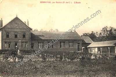 Carte postale ancienne L'Ecole — Rimboval (Pas-de-Calais)