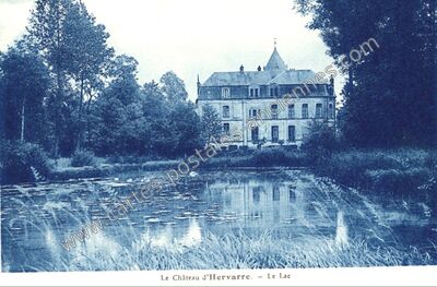 Carte postale ancienne Le Château d'Hervarre — Saint-Martin-d'Hardinghem (Pas-de-Calais)