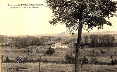 Carte postale ancienne Bout de la Ville — Le Moulin — Saint-Martin-d'Hardinghem (Pas-de-Calais)