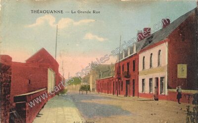 Carte postale ancienne La Grande Rue — Thérouanne (Pas-de-Calais)