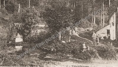 Carte postale ancienne Mme Cuné-Cadet — Thiembronne (Pas-de-Calais)