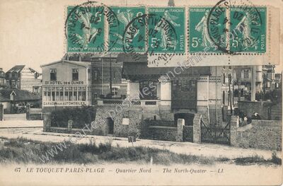 Carte postale ancienne Quartier Nord - The North-Quater — Le Touquet-Paris-Plage (Pas-de-Calais)