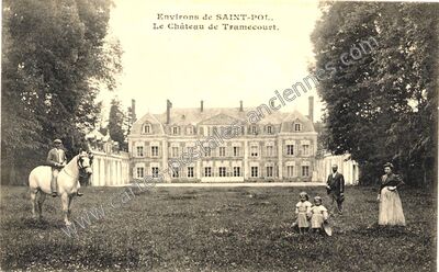 Carte postale ancienne Le Château de Tramecourt — Tramecourt (Pas-de-Calais)