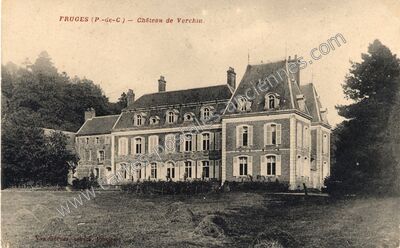 Carte postale ancienne Château de Verchin — Verchin (Pas-de-Calais)