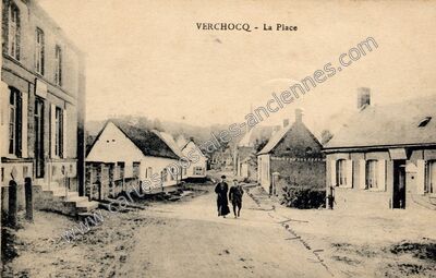 Carte postale ancienne La Place — Verchocq (Pas-de-Calais)