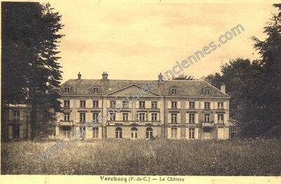 Carte postale ancienne Le Château — Verchocq (Pas-de-Calais)