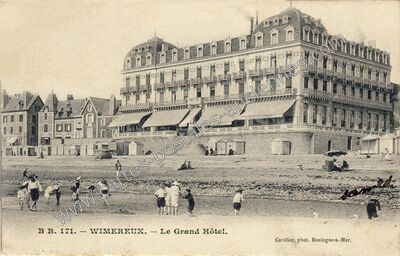 Carte postale ancienne Le Grand Hôtel — Wimereux (Pas-de-Calais)