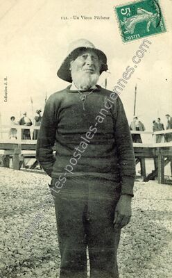Carte postale ancienne Vieux Pecheur — Non Localisée (Pas-de-Calais)