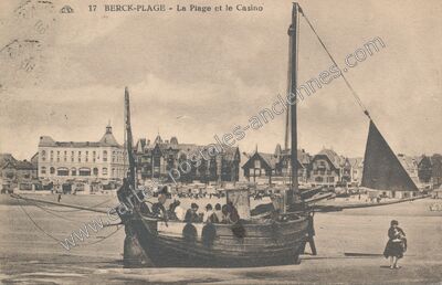 Carte postale ancienne Berck Plage — Berck (Pas-de-Calais)
