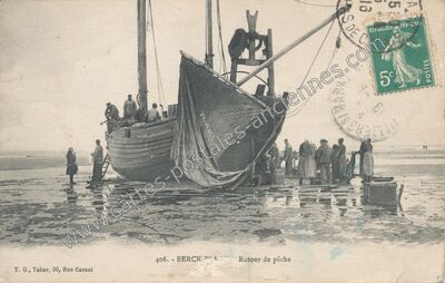 Carte postale ancienne Berck Plage — Berck (Pas-de-Calais)