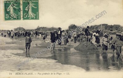 Carte postale ancienne Berck Plage — Berck (Pas-de-Calais)